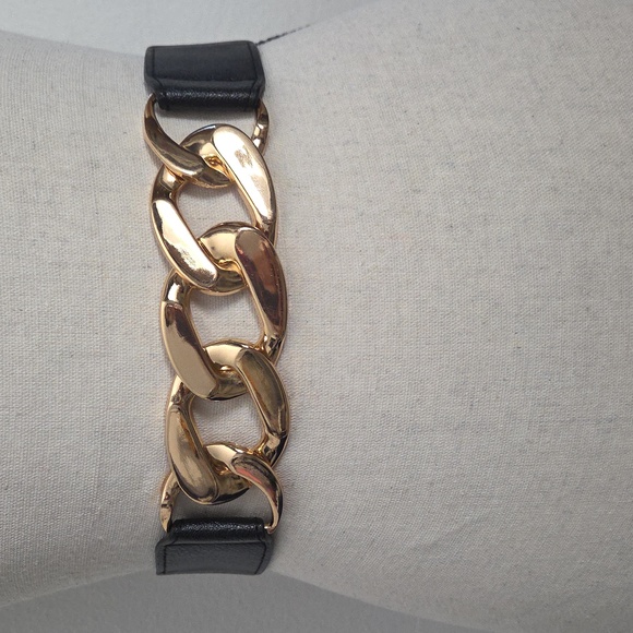 Stretchy Black Chain Decor Belt - Picture 3 of 5